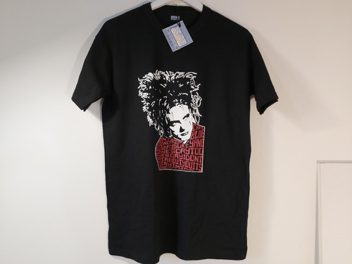 Remera Algodón Unisex Robert Smith Friday The Cure Negra