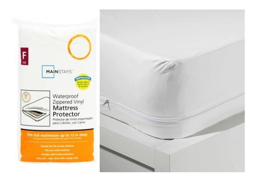 Funda Protector Cubre Colchon Impermeable Cierre Matrimonial