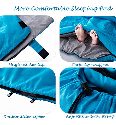Tuphen Saco De Dormir Doble, Saco De Dormir Con 2 Almohadas