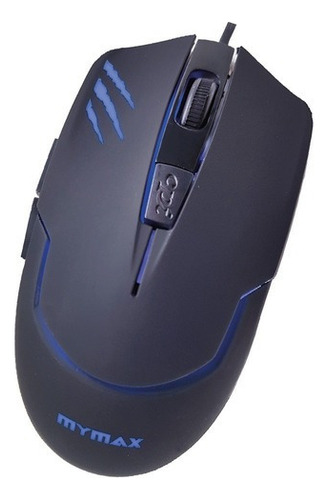 Mouse Gamer Mymax Tiger Usb 6 Botoes 4 Cores Led 2400dpi Cor Preto