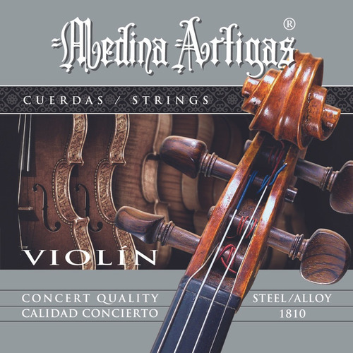 Encordado Medina Artigas Violín Cromo