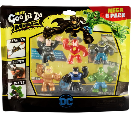 Heroes Of Goo Jit Zu Dc Comic Mega Mini Paquete De 6 Heroes