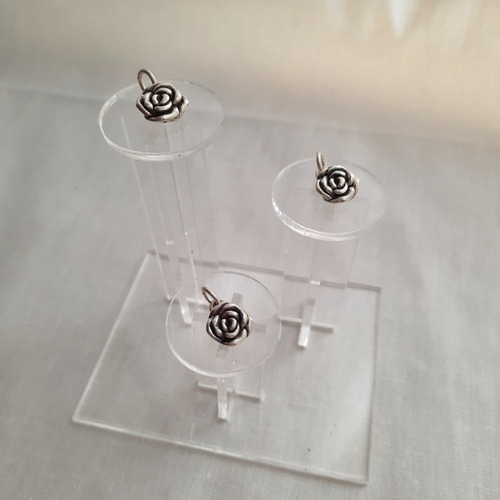 Imagen 3 de 10 de Exhibidor Para Anillos Y Dijes En Acrilico De 3mm Joyeria
