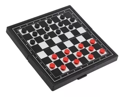 Jogo De Xadrez Dama Tabuleiro Magnetico 2 Em 1dobravel