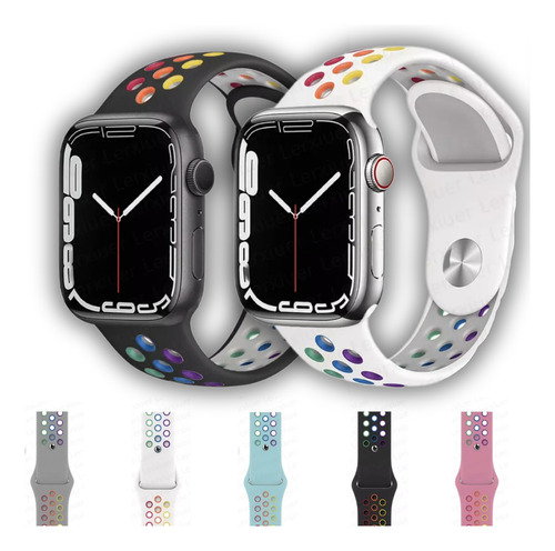 Correas Para Apple Watch Deportivo Multicolor Premium 