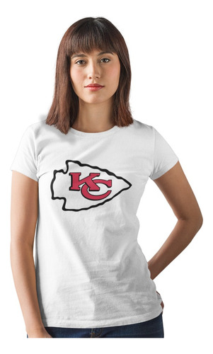 Playera Algodon Premium: Kansas City Chiefs Mujer