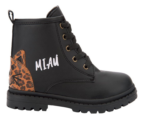 Bota Hiker Bambino Negro Para Niña 5619