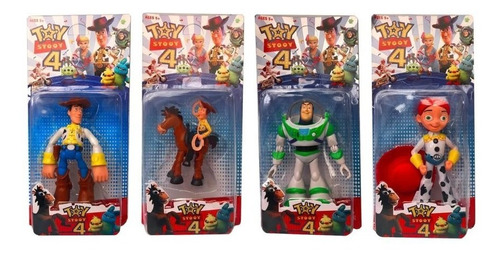 Toy Story 4 Set X4 Figuras Blister Articulados De 15cm