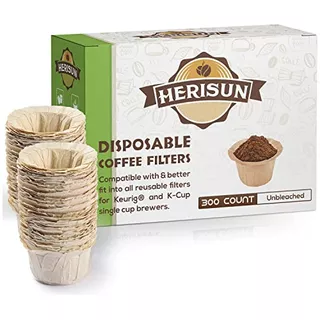 300 Disposable Coffee Filters For Single Serve 1.0 And ...