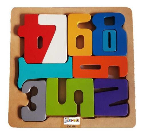 Rompecabezas De Madera Numeros Montessori Hurlingham