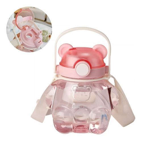 Tomatodo Portátil Oso Backpack 3d De 800ml Rosado