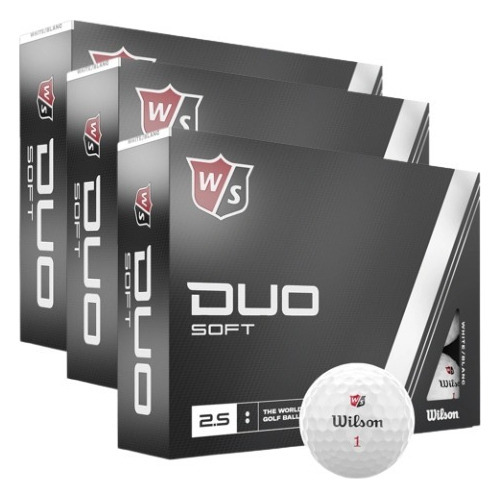 Imagen 1 de 8 de Pelotas Golf Wilson Duo Blanda Mitad Precio X36 Color Blanco