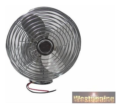 Imagen 3 de 6 de Ventilador 12v Auto Camioneta Metálico 2 Velocidades 6 PuLG
