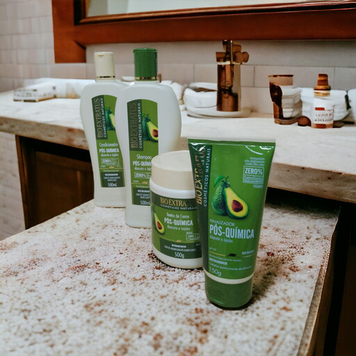 Kit Pos Quimica Sh Cond Banho Creme 500ml Finalizador 150 Ml