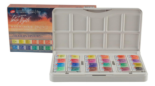Acaurelas White Nights Modern History En Estuche X24 Colores Color Nevskaya Palitra