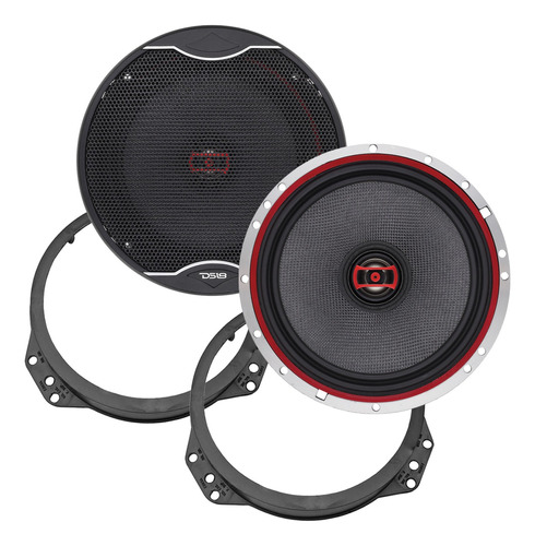 Parlantes Ds18 6.5 Pulgadas 120w Rms Adaptador Vw Gol Corsa