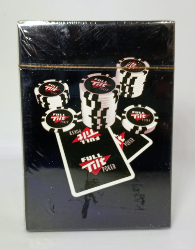 Juego De Naipes Poker Full Tilt Ft Cartas Deck Texas Hold's Negro Poker Poker (Usado)