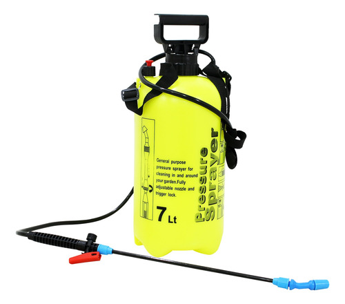 Pulverizador 7l Costal Manual Agrícola E Compressão Prévia