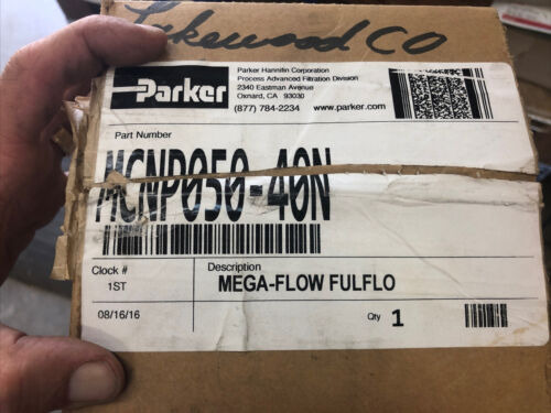 Parker Mcnp050-40n Fulflo Mega Flow Large Diameter Pleat Uue