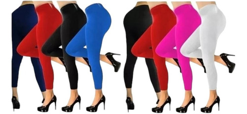 6 Mayones Para Damas Afelpados Unitalla Pretina Leggins