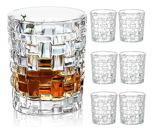 Juego De 6 Vasos De Agua Vintage 13.5oz Para Bebidas - Ideal