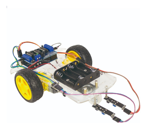 Carro Seguidor De Linea Basico Con Arduino Y Programado