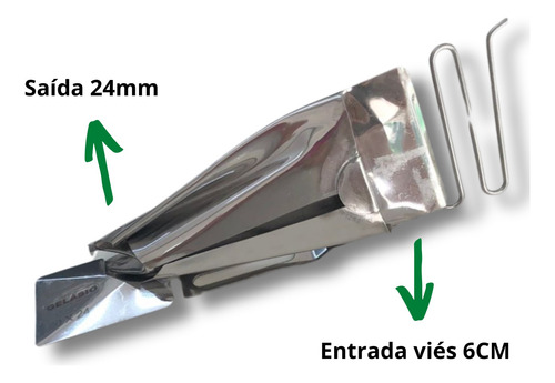 Aparelho De Viés 6,0 Cm Com 1 Vira Galoneira/ Cobertura