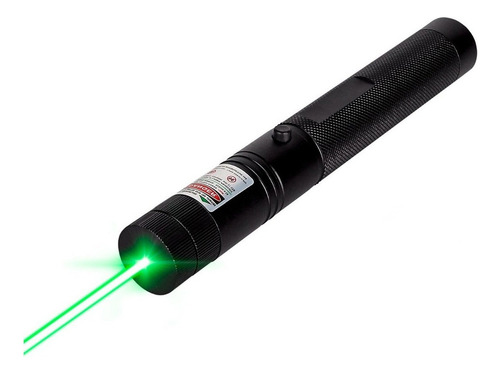 Apuntador Laser Verde Batería Recargable 100mw Con Llave Verde