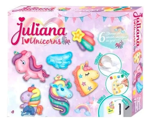 Juliana I Love Unicorns Para Moldear Sisjul002