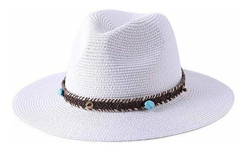 Sombreros Fedora De Paja Retro Clásicos Para Mujer Sombreros