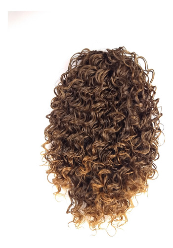 Rabo De Cavalo Afro Cacheado Cobre 2t30 30 Cm Fibra Futura