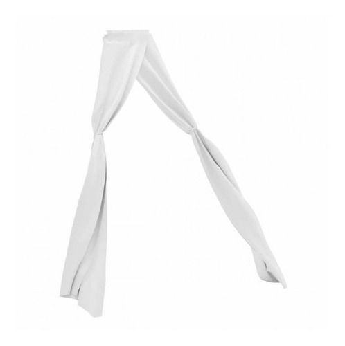 Imagen 1 de 7 de Cortinas Para Camastro Modelo Albany - Blanco Këssa Muebles
