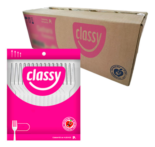 3000 Tenedores Pasteleros Classy Desechables