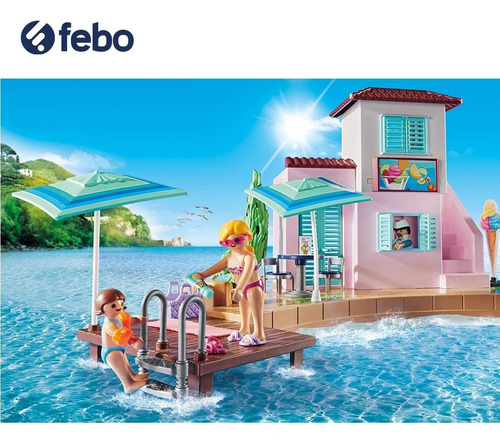 Playmobil Family Fun Heladería En El Puerto +4 70279 Febo