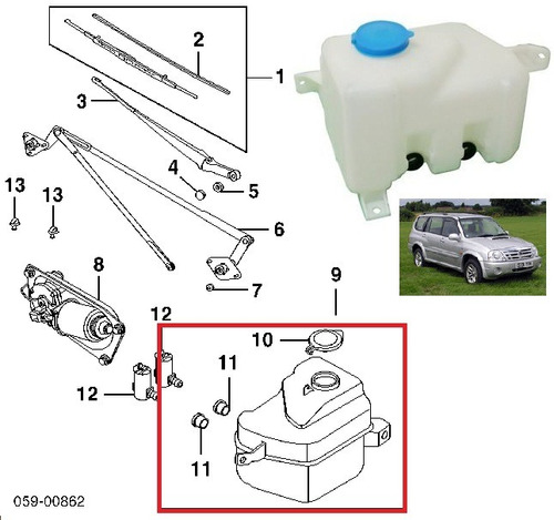 Deposito Envase Limpia Parabrisa Grand Vitara Xl7 3845065d00