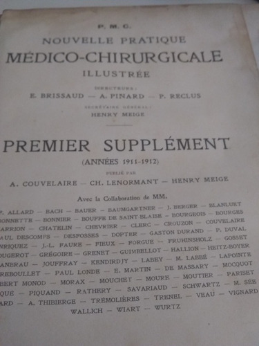 Antiguo Libro Cirugía Médica En Francés