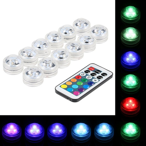 Mini Leds Rgb Sumergible Luz Colorido Lámpara Submarina