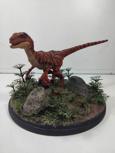 Hammond Collection Velociraptor  Custom Minidiorama 