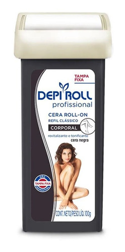 Imagen 1 de 4 de Cera Depiroll Roll-on Negra