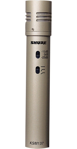 Micrófono Condenser Cardioide Shure Ksm137/sl Dorado