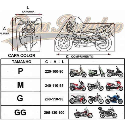 Capa Para Moto Protege De Poeira Sol Anti Riscos G Cor Chumbo