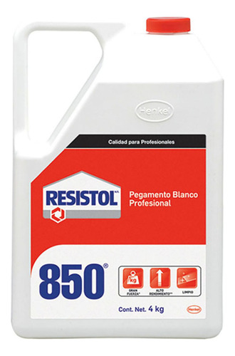 Pegamento Blanco Resistol 850 4 Kg.