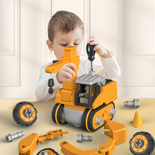 Auto De Juguete Diy Assembly Track Engineering