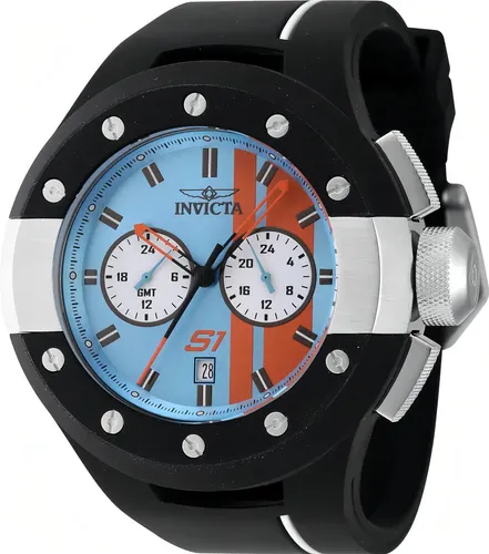 Relógio De Pulso Invicta S1 Rally Com Corria De Silicone Cor Preto