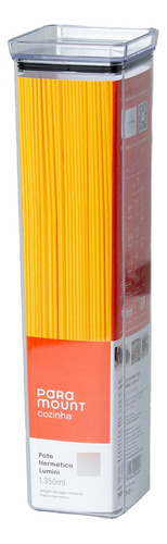 Kit 2 Potes Hermético Porta Mantimentos Com Tampa 1350ml