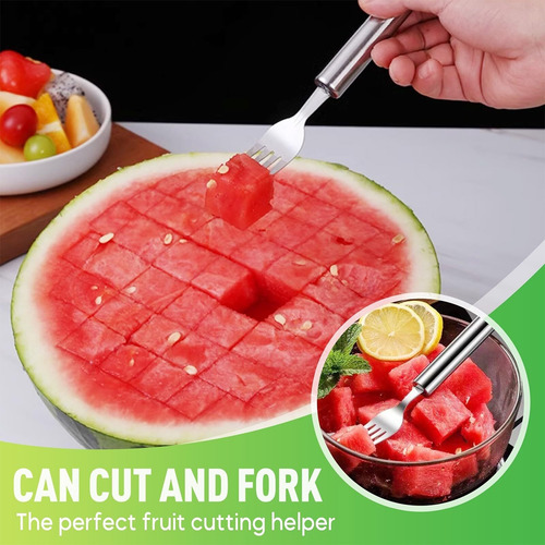 Cortador De Melancia, Faca De Frutas De Dois Dentes