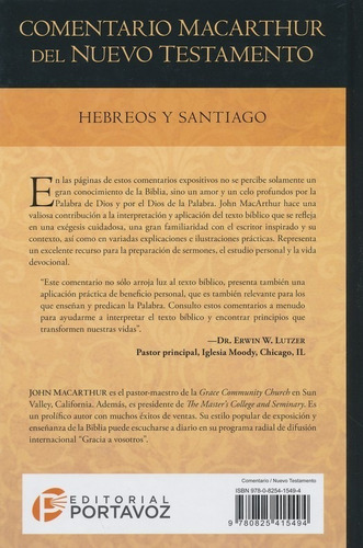Imagen 2 de 3 de Coment. Macarthur N. T.: Hebreos Y Santiago Estudio