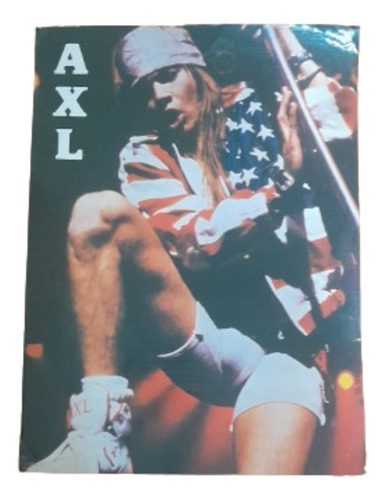 Mini Poster Axl Rose Guns N Roses Usado 33 X 24