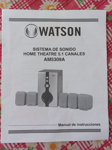 Home Theater Watson 5.1 - Mod Am5309a Gris (Usado)