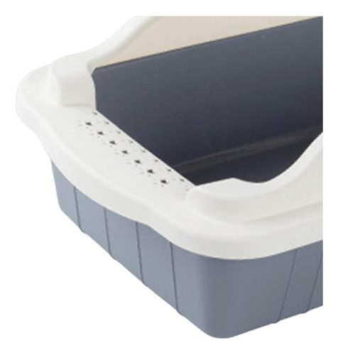 Caja De Arena Para Gatos Abierta, Orinal, Gris L 50x35x18cm